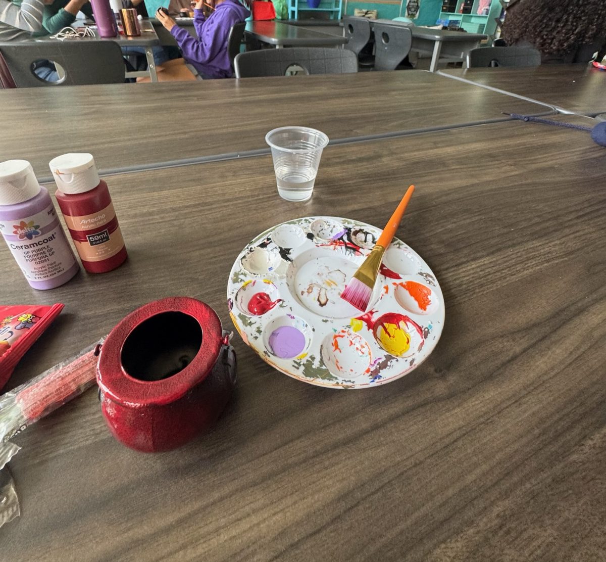 Craft Club cauldron painting activity