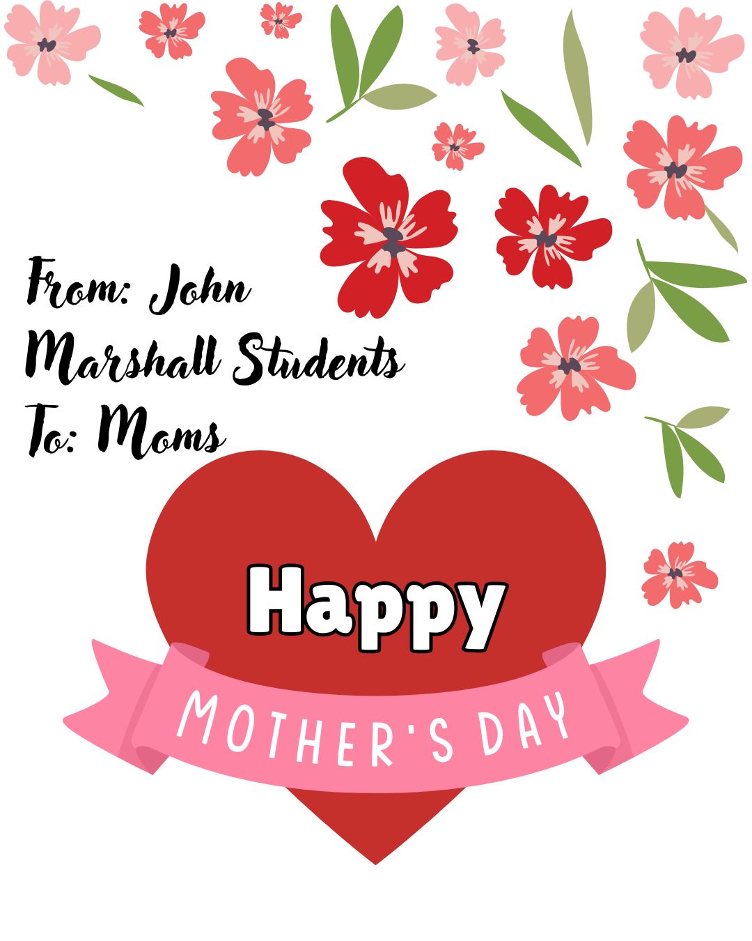Students' Thoughts and Ideas for Mother's Day