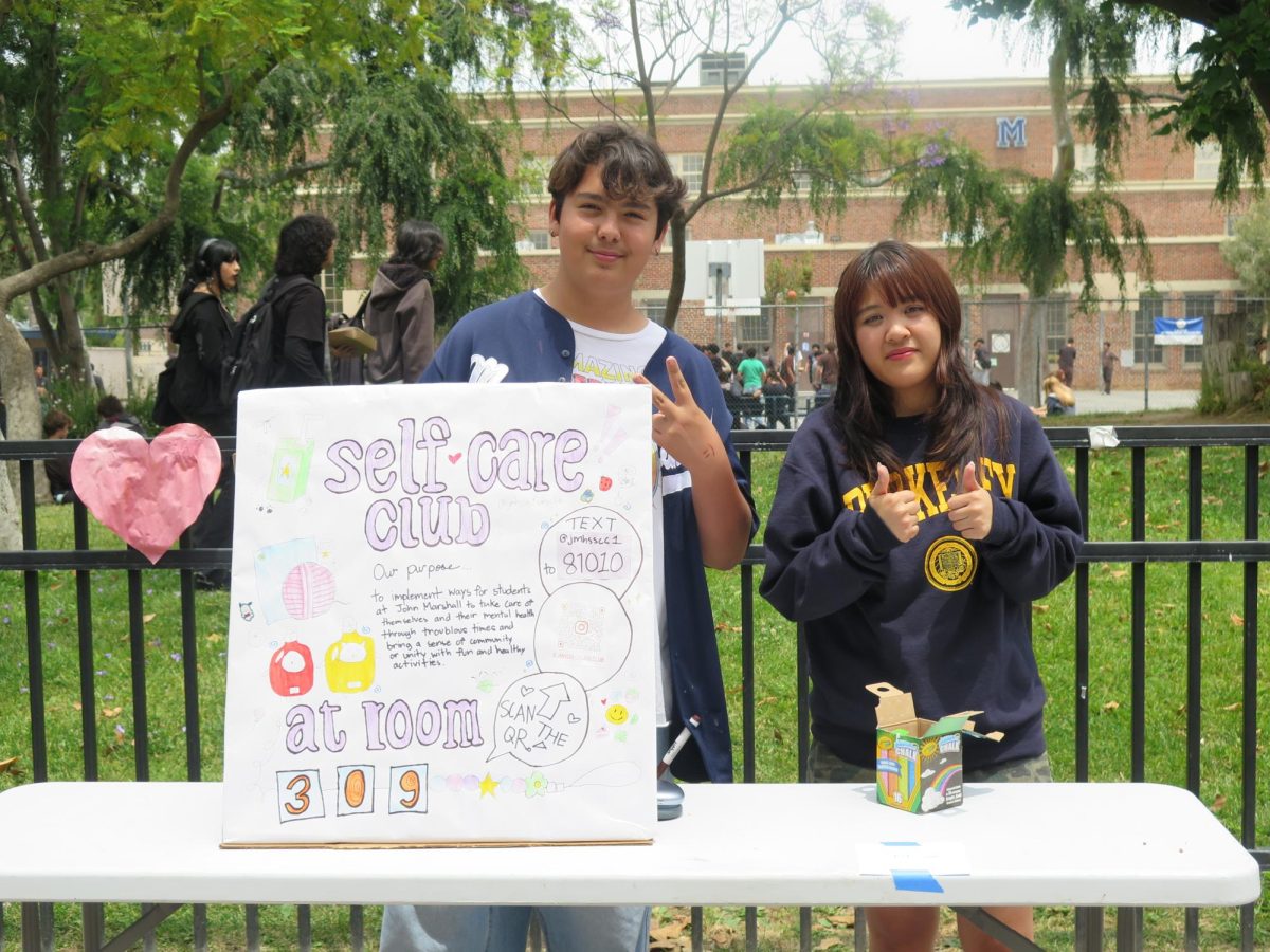 Self-Care Club at the Mental Health lunchtime activity.