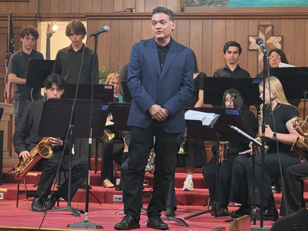 Mr. Ramirez at JMHS Spring Concert.