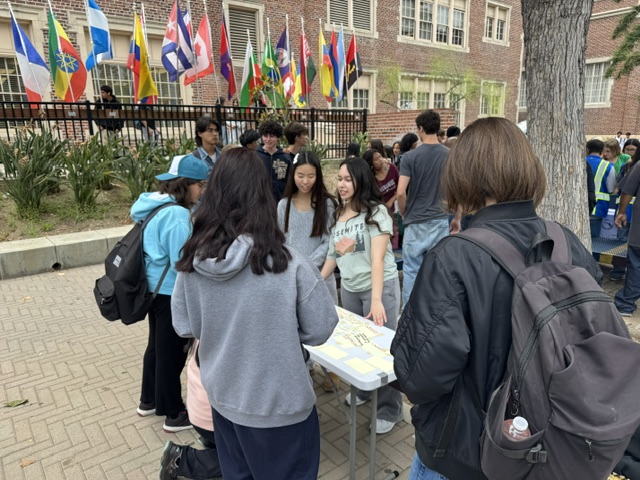 Students participating in Say Hey Day.